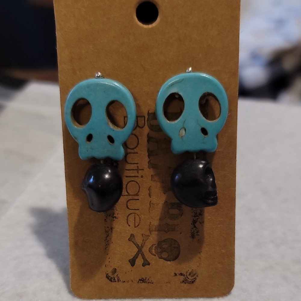 Skull Stone Earrings